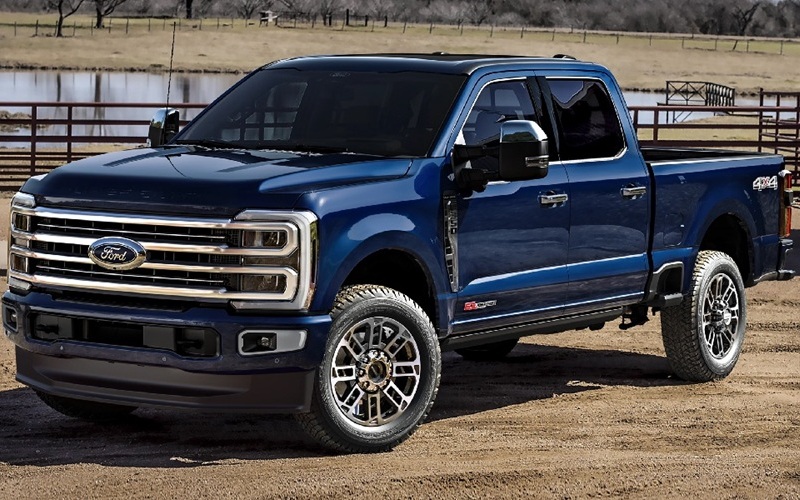 2025 Blue Ford Super Duty